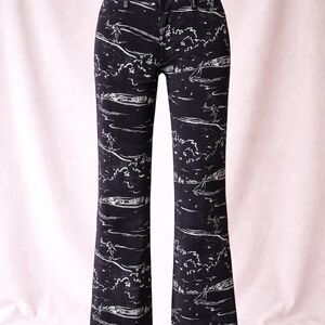 Guess Black Graphic Print Jeans Size 29 | Non-Stretch Denim